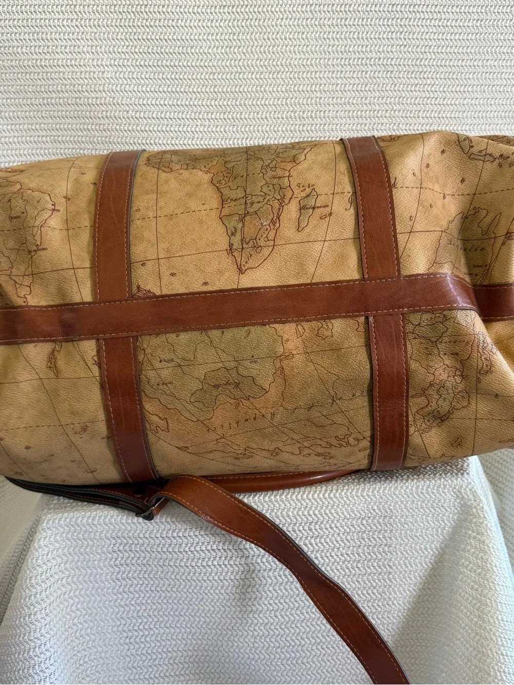 Vintage Columbus Collection World Map 5 Piece Luggage Travel Bag Set